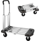 Foldable Push Cart Dolly 330 Lbs Capacity Folding Hand Truck With Wheels