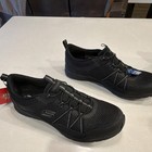 Skechers Memory Foam Wide Fit Women s Black Slip On Athletic Shoes
