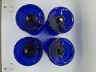 Vintage Cobalt Blue Goblets Wine water Glasses Set Of 4