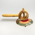 Mexico Classic Wooden Toy Spinning Top Trompo Jugete Handmade Simple Pull Design