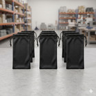 12-200pc Bulk Sunglasses Pouch Microfiber Soft Case Storage Bag Black Wholesale