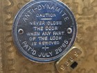 Antique 1885 Diebold Safe   Lock Co Brass Anti Dynamite Bank Vault Timer