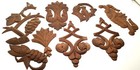 8 Wood Carved Applique Trim Molding Salesman Sample Germany Intarsien Intarsia