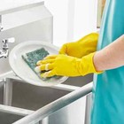12 Pr Reusable Waterproof House Kitchen Cleaning Dishwashing Rubber Latex Gloves