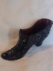 Vintage Boyd Crystal Art Glass Slippers In The  purple Valor  Or  mountain Haze 