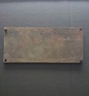 Vtg Machine Sign Plaque Bronze Klamath Falls Or  Machinery Co  Logging Railroad 