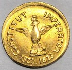 Mexico 22kt Gold Agustinus Dei Providentia Iturbide 1822-1823 Mini Novelty   