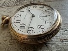 Antique 1907 Waltham Crescent St  21 Jewel Railroad Pocket Watch 10k Gf Runs