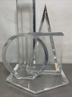 Vintage Van Teal - Signed Solid Lucite Table Sculpture  Mid-century Modern Art