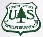 Vintage - Us Forest Service Department Of Agriculture - Porcelain Sign
