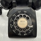Retro Black Itt 500 Rotary Desk Phone Telephone Working When Removed