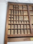 Antique Letterpress Drawer Miniature Trinket Wall Shelf  21 5  X 19 