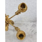 Vintage Italian Florentine Gold Gilt Wood Gesso Wall Sconce Candle Holder 23in