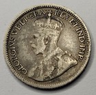 1916 Canada 10 Cents Dime Silver Coin Xf George Bust