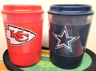 Dallas Cowboys Or Chiefs Freezable Liquid Hard Shell Koozie Insulator Nwt Choose