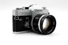 Chrome Canon Ftb-ql 35mm Slr Camera With 50mm F 1 4 Fl Lens - Very Good