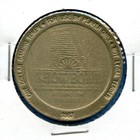1987 Showboat Hotel Casino Atlantic City  1 Dollar Poker Chip Gaming Token 