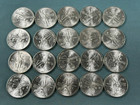 20 Coin Full Roll 1982 Mexican Libertad Onza 1 Oz Silver Uncirculated Coins