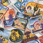 Loudmouth Golf Postcard Skort W  Liner Shorts Womens 12 Retro World Cities Skirt