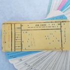 Vintage Ibm Computer Punch Card 5081 Lot Of 156 Punched   Job Card B71276 - Used