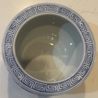 Vntg Floral Chinoiserie Blue   White Porcelain Cache Pot Planter Fishbowl 4 5   