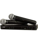 New For Shure Blx288 pg58 Handheld Wireless Microphone System With 2 Microphone