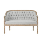 Upholstered Loveseat Sofa Couch Modern Living Room Fabric Seat Faux Leather New