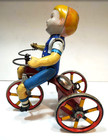 Vintage Marx wonder Cyclist  Or  kiddy Cyclist  Lithograph Wind-up Toy