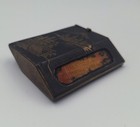 Antique Japanese Brass Match Safe Box Vesta Case Landscape Bird Scene Meiji Era