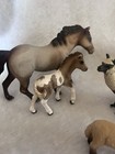 Lot 8 Schleich Farm Animals Horses Cows Llamas Lamb Duck