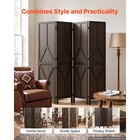 Uimoso 4-panel Wooden Folding Privacy Screen With Y Design  67 Inches