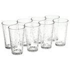 16 2 Oz Home Clear Drinkware Drinking Glasses Set Of 8 Dishwasher Safe New Us