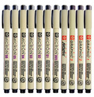 11pcs Black Sakura Pigma Micron Pen Waterproof Hand-drawn Design Sketch Needle P
