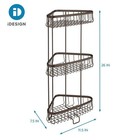 Metal Wire Shower Caddy 3-tier Corner Bath Organizer Rust Resistant Storage