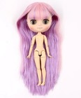 Fashion Middie Blythe Doll Collectible Toy Matte Face Nude Bjd Hair Wig Big Eyes