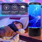 Toycol Bubble Jellyfish Lamp 8 Color Changing Led Jellyfish Night Light Aquarium