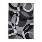 Rugshop Large Rugs Geometric Circles Carpet Rugs For Living Room Gray Rugs 8x10