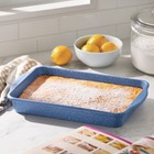 The Pioneer Woman 9  X 13  Aluminized Steel Nonstick Cake Pan  Blue Speckle