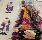 2-sided Russian Purple Santa - Hand Painted Needlepoint Canvas By Dede   Fibers