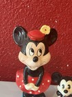Vintage Mickey   Minnie Mouse Ceramic Figurines By Walt Disney Productions Japan
