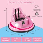 12v Kids Electric Ride On Bumper Car Battery Powered Bumper Car W remote Control