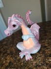 Hagen Renaker Brazel Storybook Pink Purple Dragon Vintage 4  Beachstone Usa 