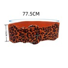 Womens Belt Wide Buckle Elastic Stretch Women Faux Leather Skinny Waist Dress Us