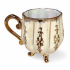 Set Of 2 Vintage Lusterware Royal Halsey Porcelain White Teacups Japan