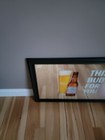Nos New 35x25 Budweiser This Bud   s For You Beer Bar Mirror Sign