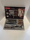 6 Pcs Kitchen Knife Set Japanese Damascus Chef Knives Cleaver Set With Gift Box
