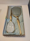 Vintage Mid Century 3 Piece Vanity Set In Original Box - Mirror Brush Comb