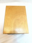 Vintage Wood File Box Dovetail 3 5    X 2    Index Recipe Card Holder Office