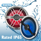 2pcs Audio System 200w 12v Rgb Led 8  2-way Marine Speakers For Boats Waterproof