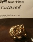 Just Nan Cat Bead Charm For Jn Cross Stitch Designs 